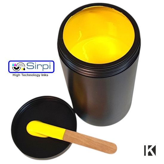 Encre Jaune pour Sérigraphie sur T-Shirts – 1Kg Encre Jaune pour Sérigraphie sur T-Shirts – 1Kg