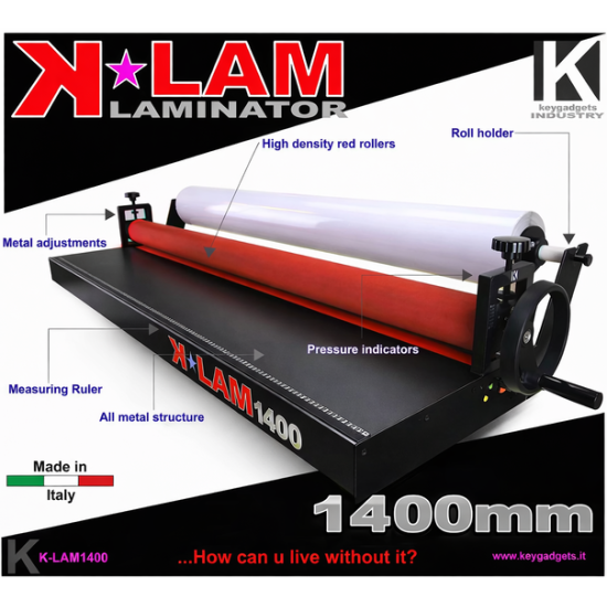 Cold Laminator 55.1" 1400mm K-LAM1400 Cold Laminator 55.1" 1400mm K-LAM1400