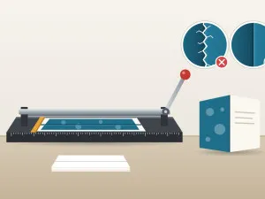 Creasing machine: how to fold thick paper without cracks