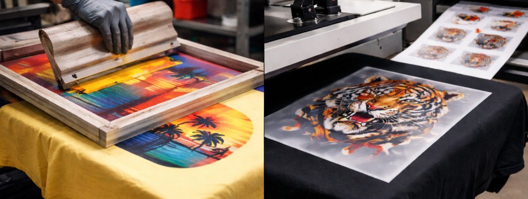 Screen Printing vs DTF: Which Is the Best Choice for Printing Custom T-Shirts?