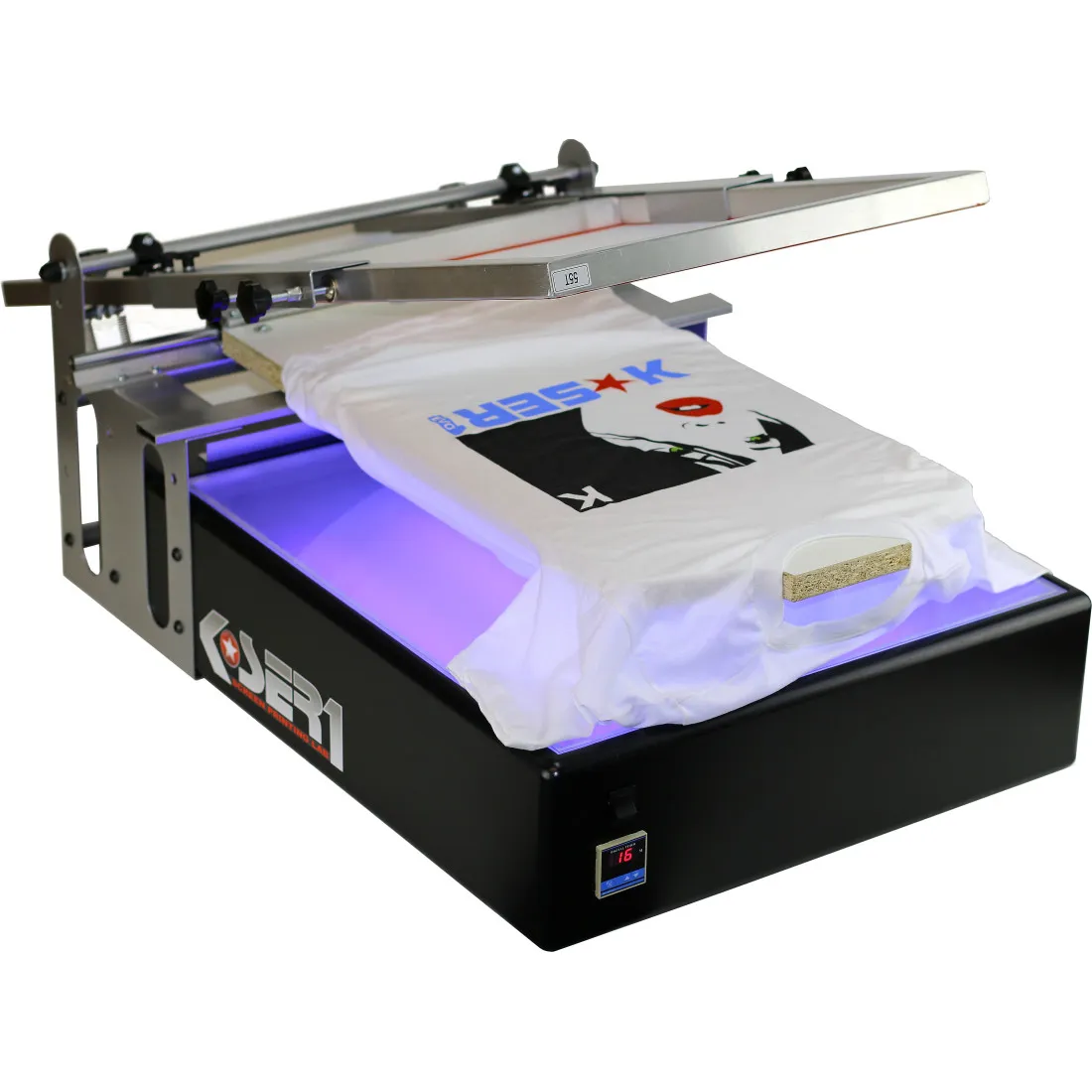 Détail de la machine de sérigraphie K-SER1 Evo